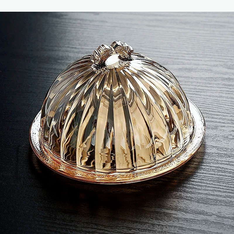 Food Storage Glass Containers - Plateau à gâteau en verre, bol
