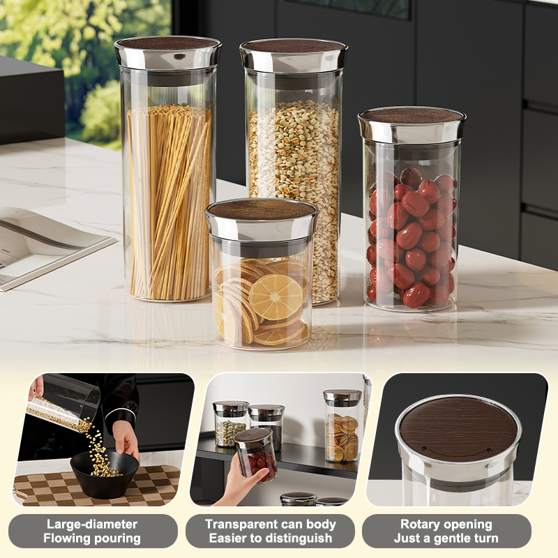 Airtight Cereal Jar - Conteneur à céréales de qualité alimentaire