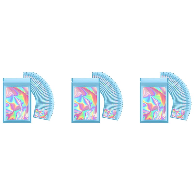Food Storage In Mylar Bags - ABWZ-300Pcs Sacs holographiques refermables, pochettes en