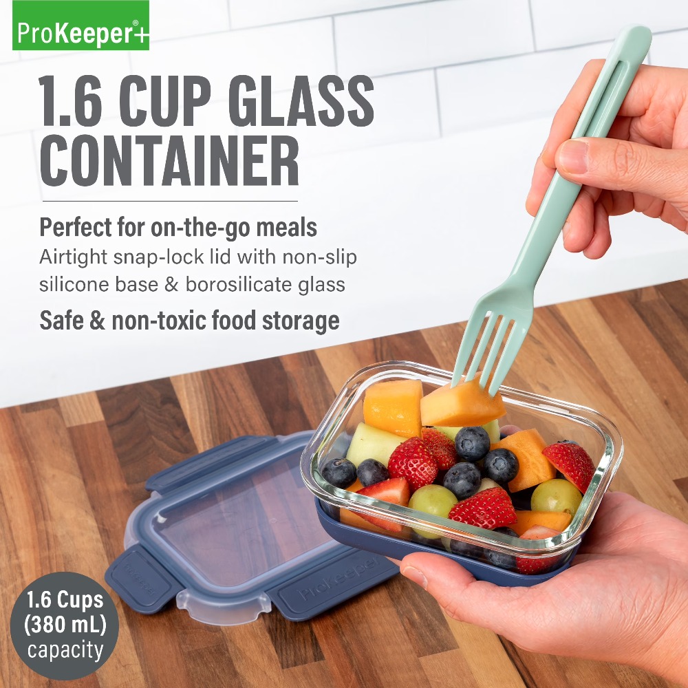 Lot de 2 récipients de conserv - Food Storage Glass Containers avis et prix