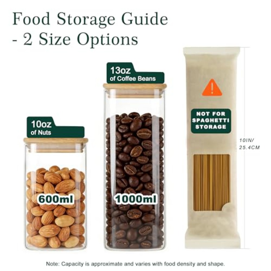 Lot de 12 bocaux de conservati - Food Storage Glass Containers avis et prix