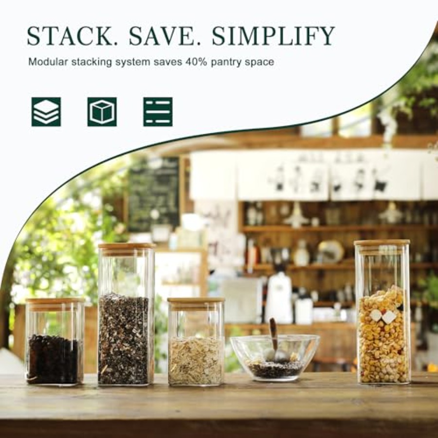 Lot de 12 bocaux de conservati - Food Storage Glass Containers avis et prix