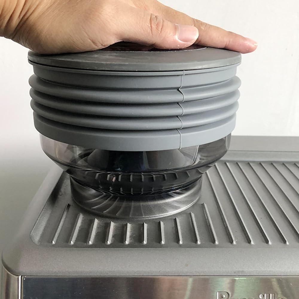 Soufflet en silicone et trémie - Breville Espresso Barista Express avis et prix