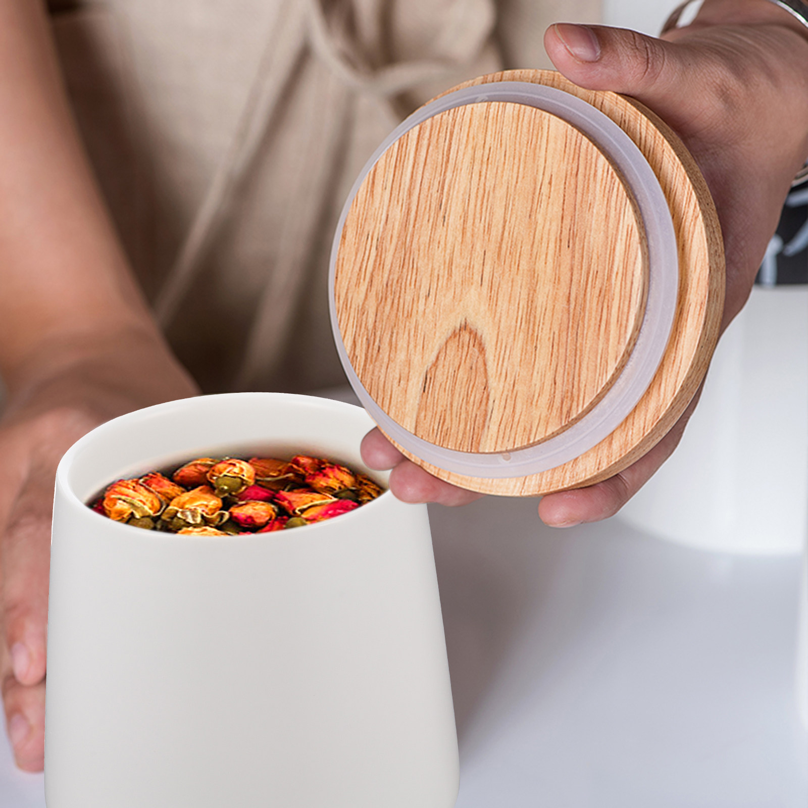 1 ensemble de pots de rangemen - Airtight Cereal Jar avis et prix