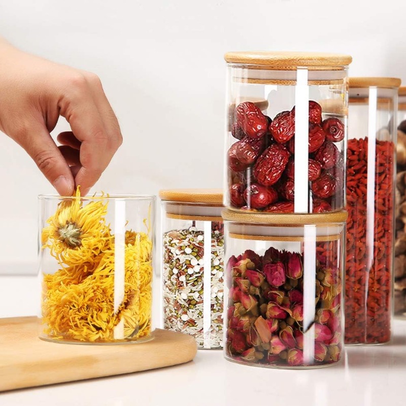 Ensemble de 12 pots en verre a - Airtight Cereal Jar avis et prix