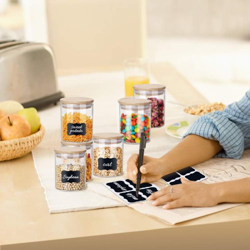 Ensemble de 12 pots en verre a - Airtight Cereal Jar avis et prix