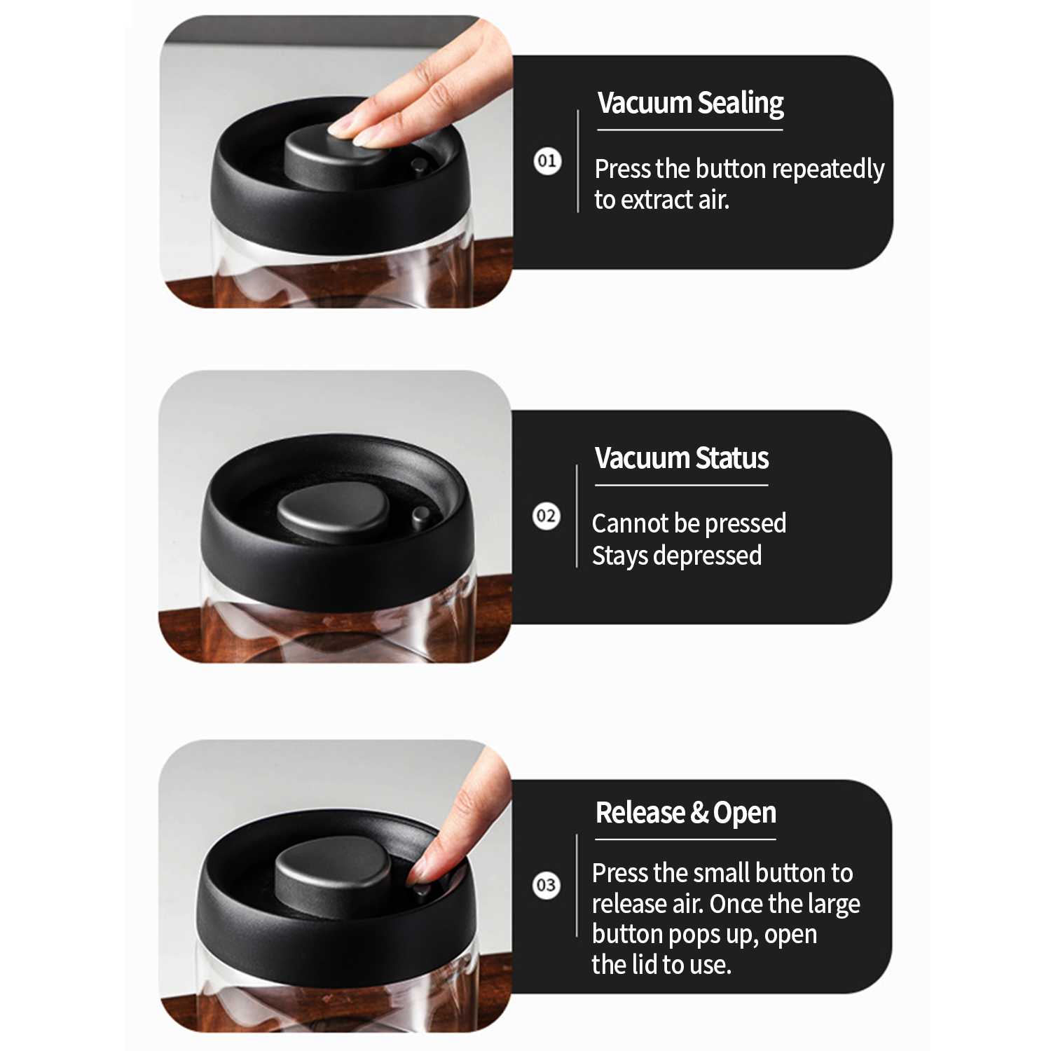 OANKR – récipient à café sous  - Food Storage Glass Containers avis et prix