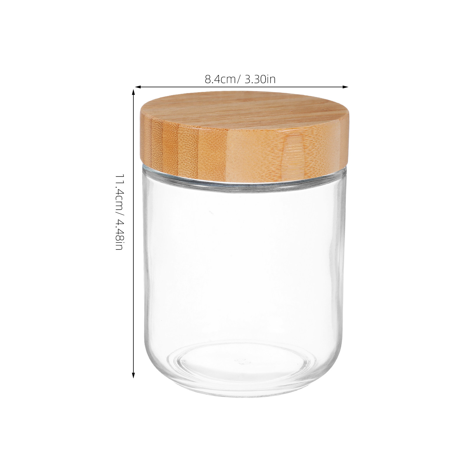4 pots en verre transparent av - Food Storage Glass Containers avis et prix