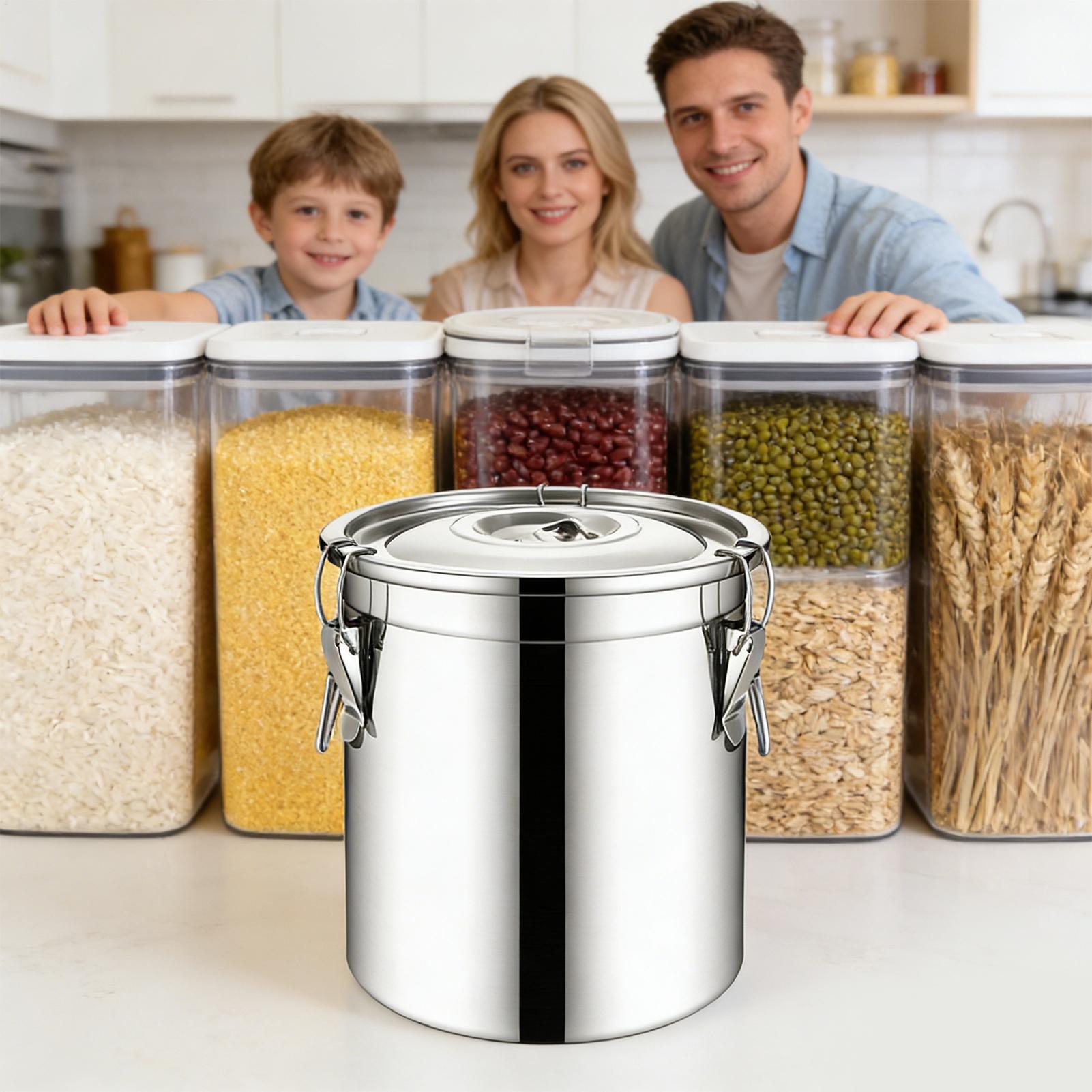 Pot hermétique en acier inoxyd - Airtight Cereal Jar avis et prix