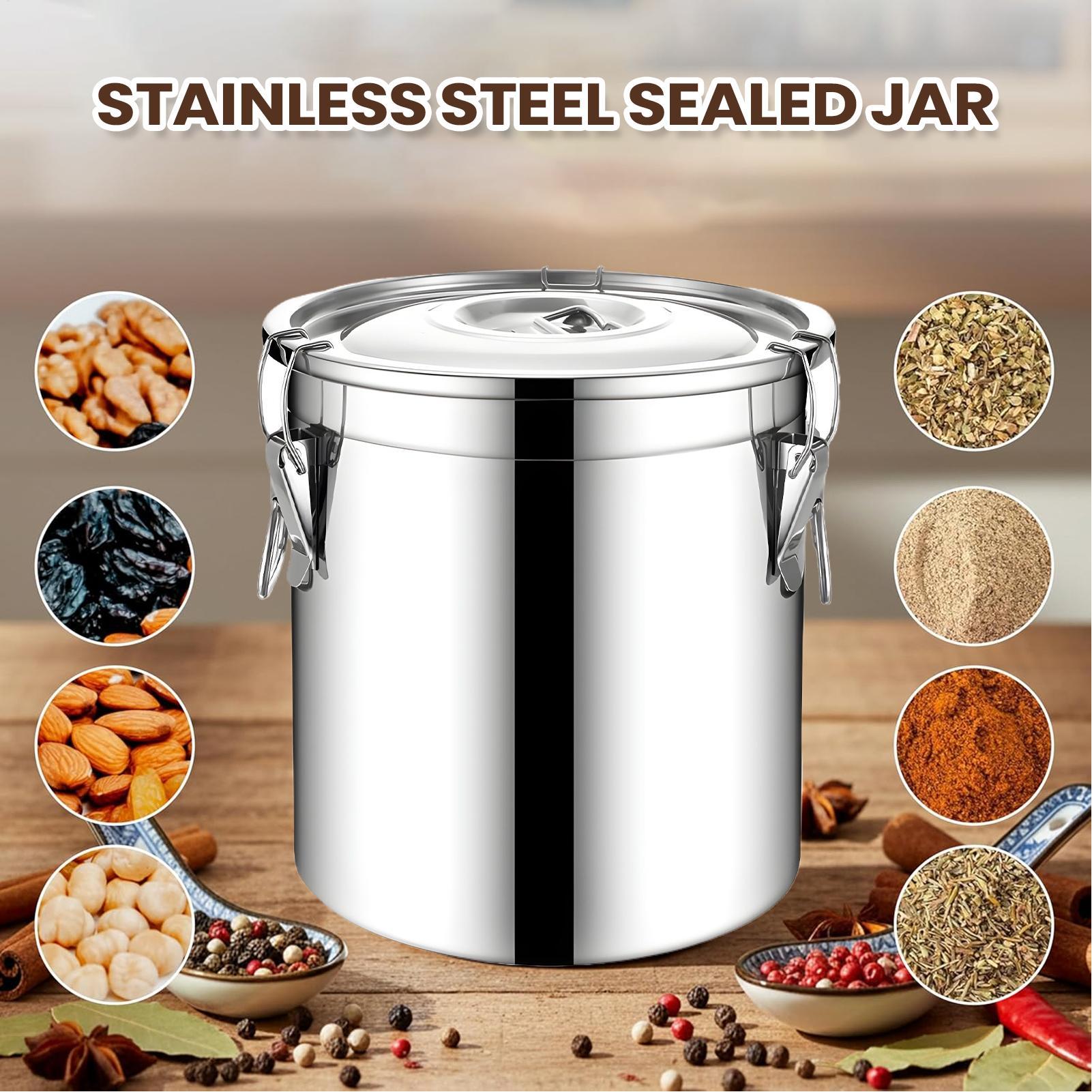 Pot hermétique en acier inoxyd - Airtight Cereal Jar avis et prix