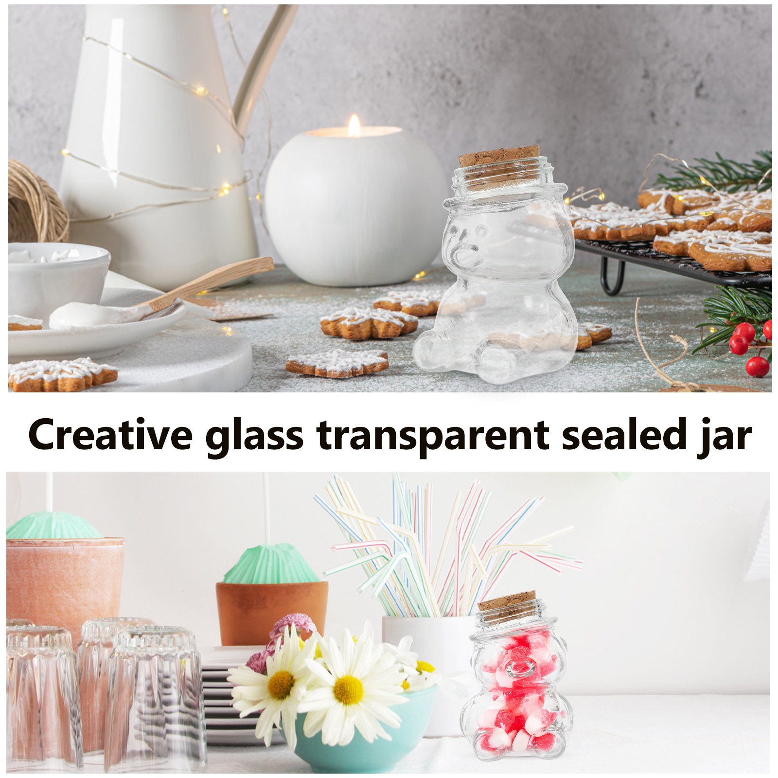 Ensemble de pots à bonbons en  - Food Storage Glass Containers avis et prix