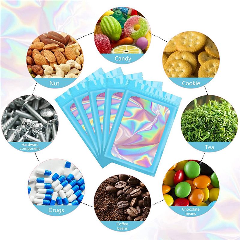 ABWZ-300Pcs Sacs holographique - Food Storage In Mylar Bags avis et prix