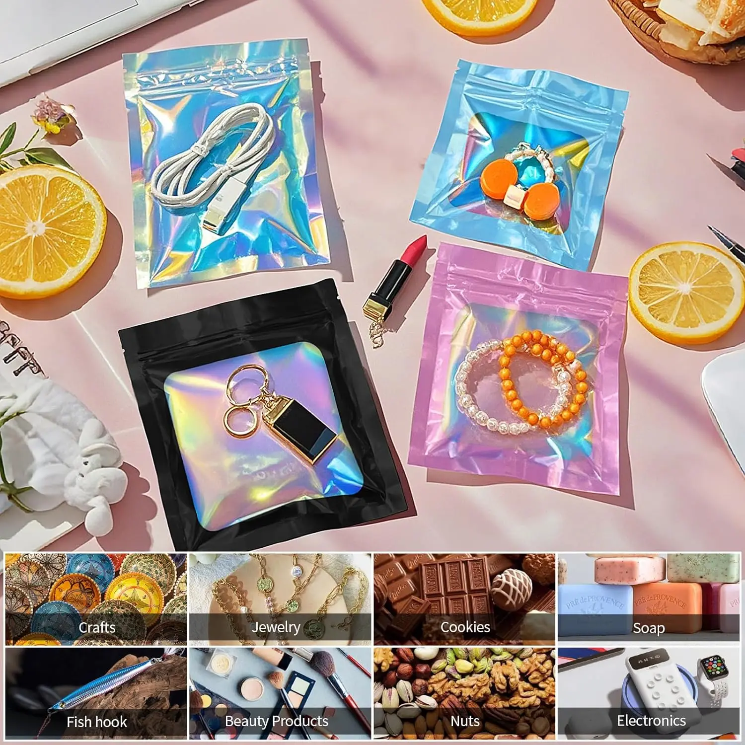 Sacs en Mylar Arc-en-ciel Holo - Food Storage In Mylar Bags avis et prix