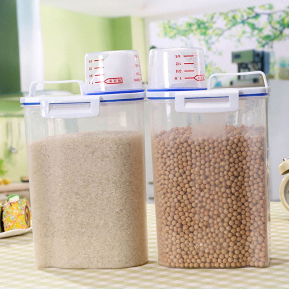 2 contenants de stockage de ri - Airtight Cereal Jar avis et prix