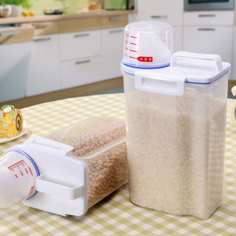 2 contenants de stockage de ri - Airtight Cereal Jar avis et prix